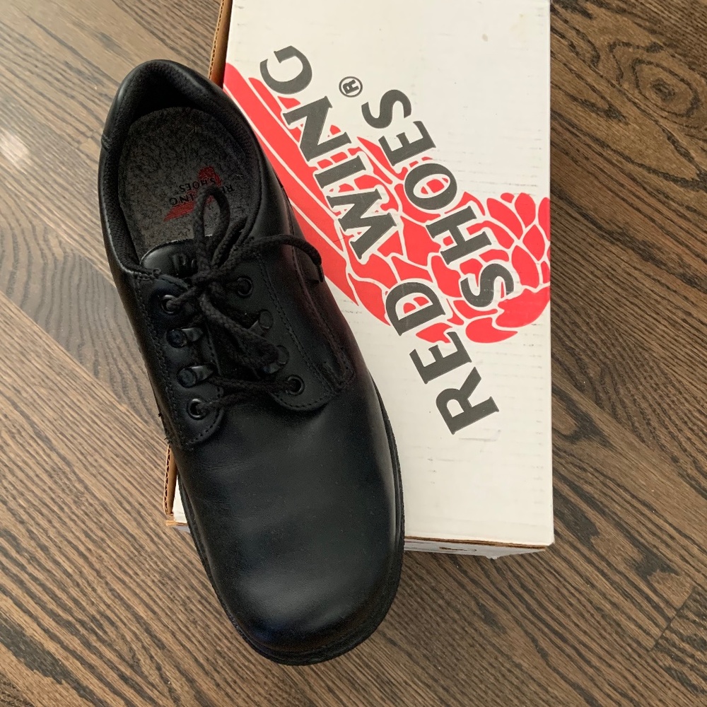 Men's Red Wing Steel Toe Safety Shoes, SZ 9 E3